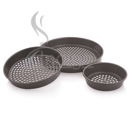 Pizza Pan Perforated - Color: Black