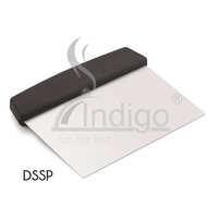 Dough Scraper - Stainless Steel, 14.5 X 12 Cm , Black And Silver Plastic Handle