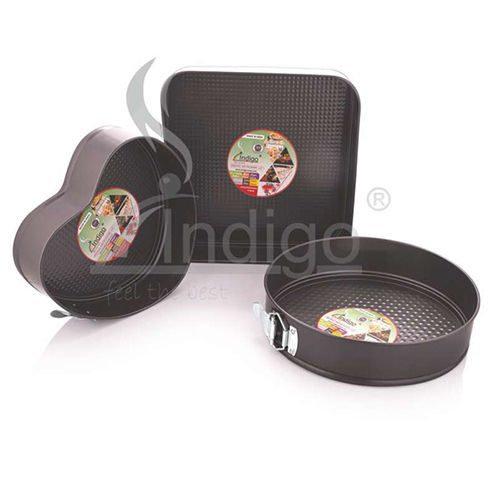 Adjustable Roundsquare Heart Shape Cake Pan Set Hd - Color: Black