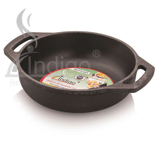 CAST IRON FLAT BOTTOM KADAI