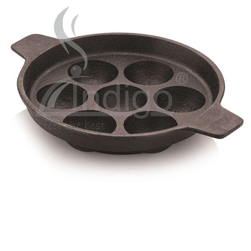 CAST IRON APPAM PAN DOUBLE HDL