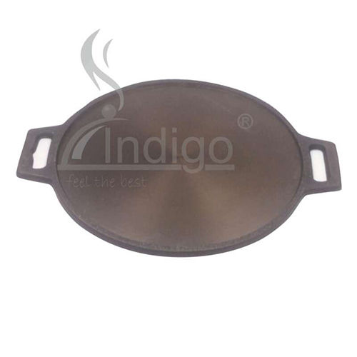 Cast Iron Single Handle Dosa Tawa 11 Inch 12 Inch - Color: Black