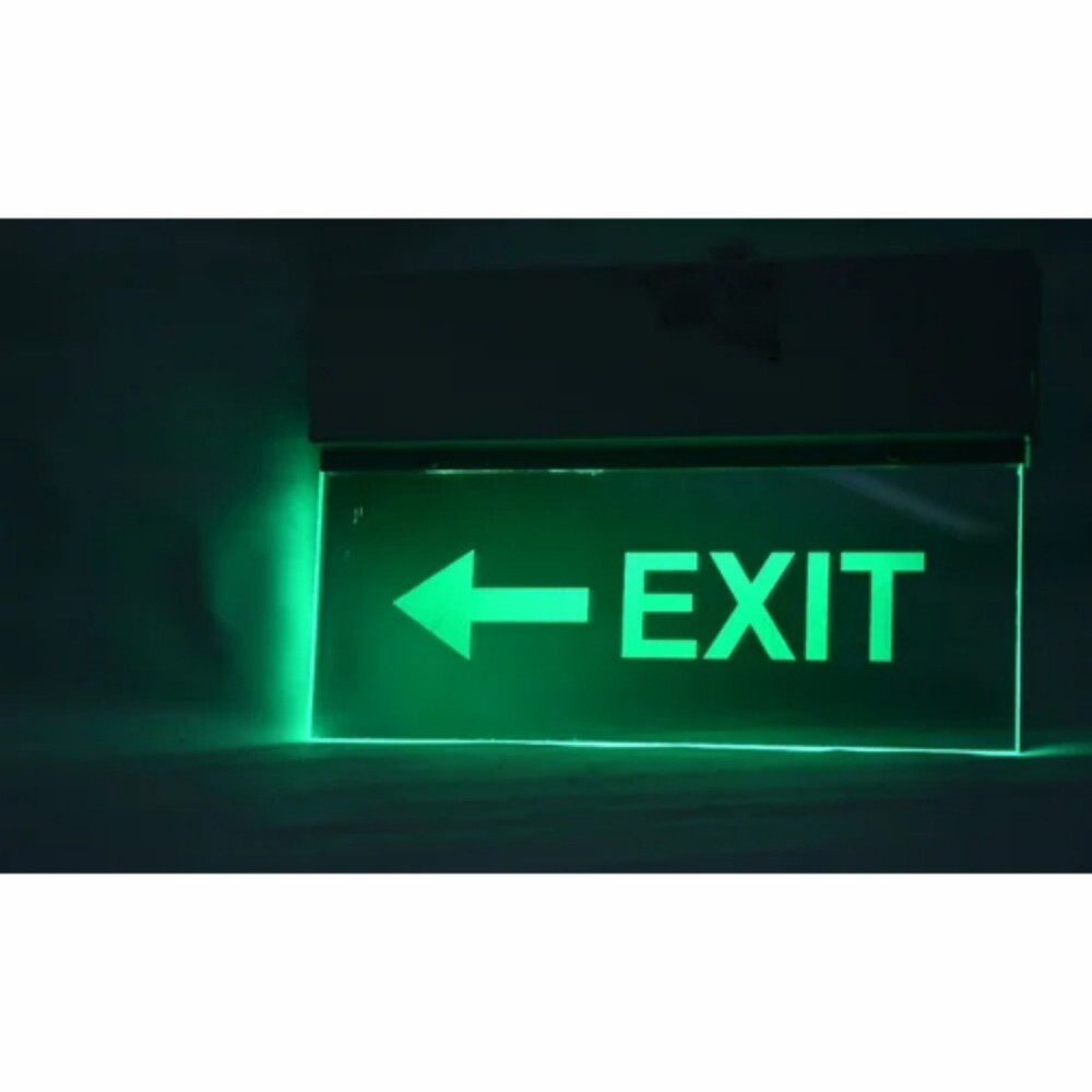 Emergency Exit Sign - Color: Transparent