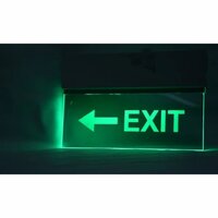 Emergency Exit Sign - Color: Transparent