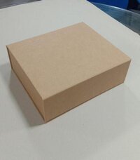 Kappa Board Gift Box - Paper Material, Standard Size, Brown Color, Square Shape, Rigid Design