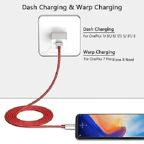 80W Super VOOC Charger with USB to C Cable Fast Charging