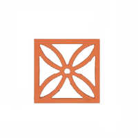 8x8inch Amber Jaali - Application: Commercial