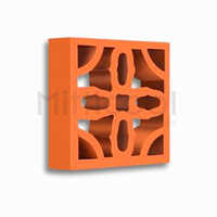 Ruby Jaali - High-quality Terracotta , Polished Surface Treatment, Various Sizes Available For Commercial And Industrial Use, Durable And Weather-resistant