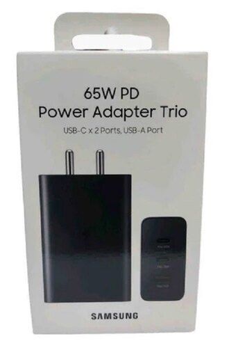 65watt Pd Power Adapter Trio Usb-c 2 Port, Usb-a Port Super Fast Charger