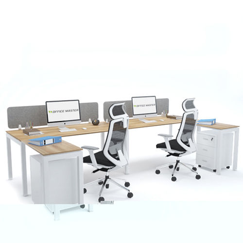 Bella Workstation Cluster Of 2 In Line C Shape