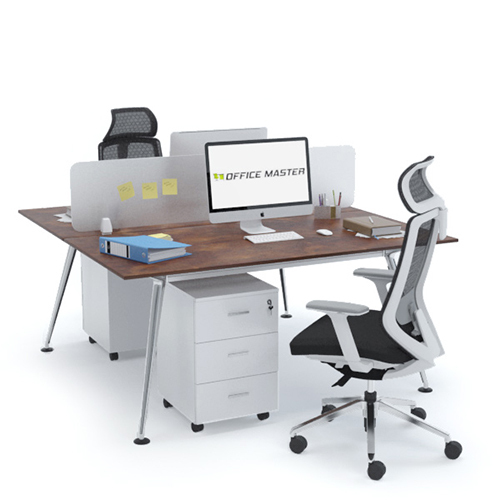 \ Cluster Of 2 Face To Face Elegante Workstation - Application: Office