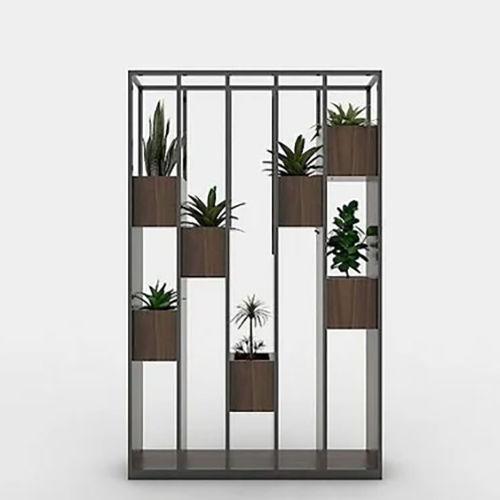 Stainless Steel Metal Golden Partition Screen - Color: Black