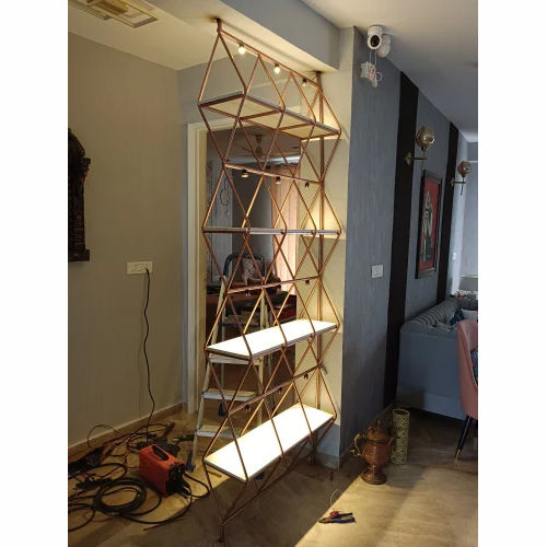 Golden Steel Metal Wall Design Partition