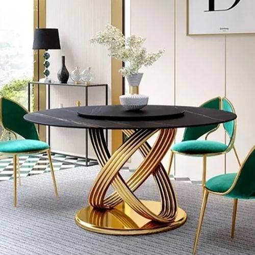 Blaze Luxurious Italian-Style Marble Round Premium Dinning Table - Application: Home