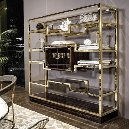 Stainless Steel Decorative Partition With Storage