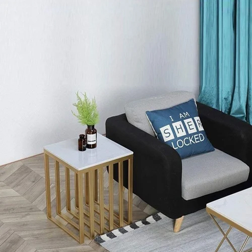 Stainless steel pvd coated side table