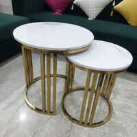 Round Nesting Tables Set Of 2 - Design: One Piece