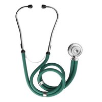 Double-Sided Stethoscope - Stainless Steel/Aluminum Chestpiece, 4.5-5 cm Diaphragm & 3 cm Bell | High Acoustic Sensitivity, Non-Chill Rim, Soft Silicone Eartips