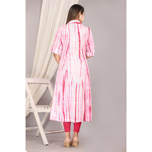 Pink Rayon Kurti