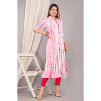 Pink Rayon Kurti