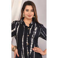 Black Rayon Kurti