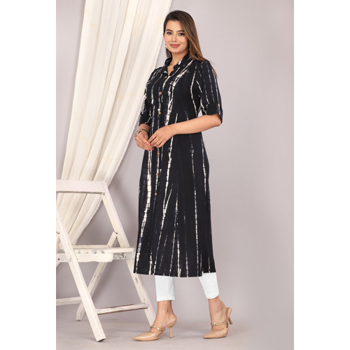 Black Rayon Kurti