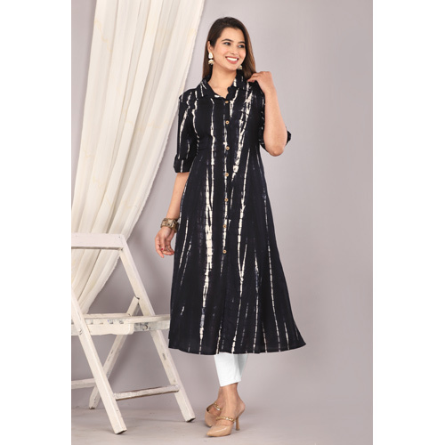 Black Rayon Kurti