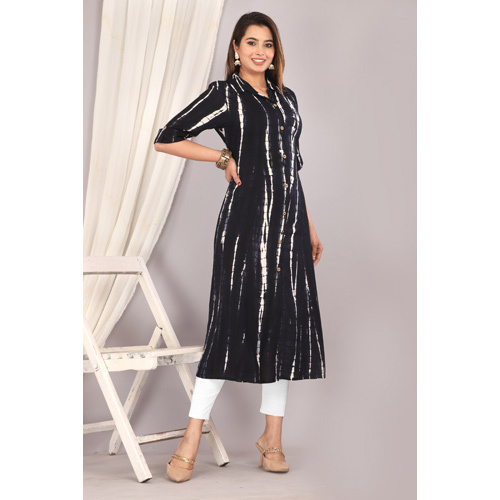 Black Rayon Kurti