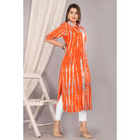 Orange Rayon Kurti