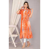 Orange Rayon Kurti