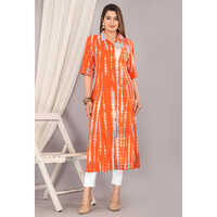 Orange Rayon Kurti