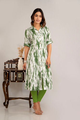 Green Rayon Kurti