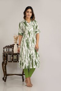 Green Rayon Kurti - Color: Blue