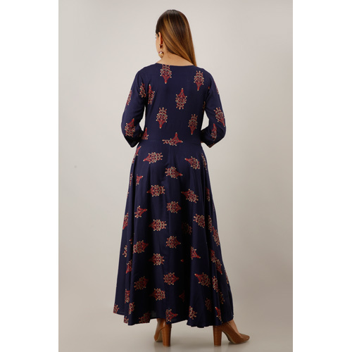 Navy Blue anarkali Kurti