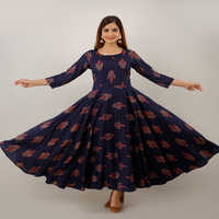 Navy Blue anarkali Kurti