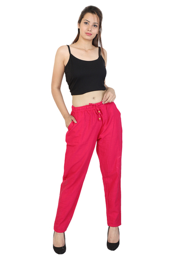 Pink Cotton Trouser