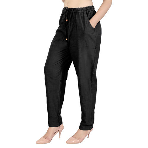 Black Cotton Trouser - Feature: Quick Dry