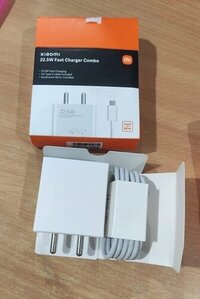 22.5w Fast Usb Type C Charger Combo - Plastic, 5.5 X 3.5 X 2.5 Cm, White | Compact, Durable, Fast Charging, Universal Compatibility