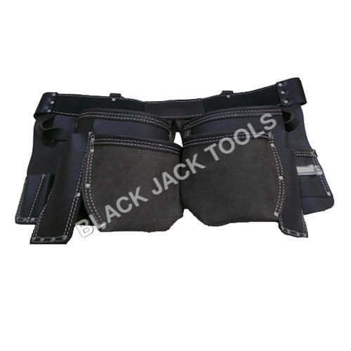 BJT 242- Heavy Duty Oil Tanned Leather Tool Bag With 11 Pockets 