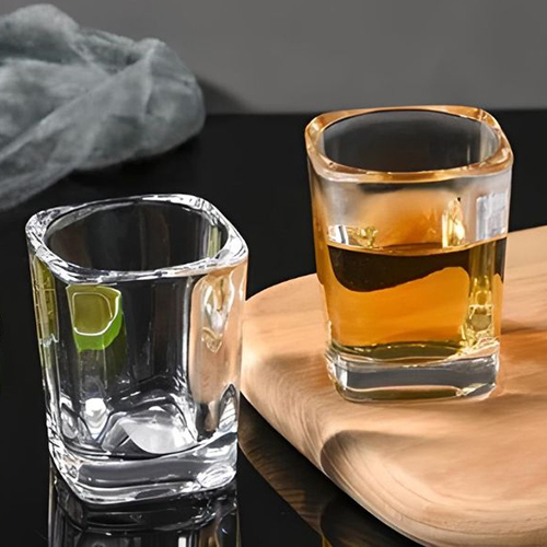 60 ML Square Plain Glass