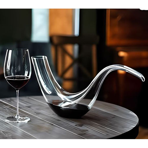 Transparent Glass Decanters - Finish: Glossy