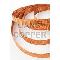 Braided Copper Strips - High-strength Copper, 0-105mm Length, Up To 160mm Width, Brown And Light Brown Colors, Plated Surface Treatment, Din/jis/bs En/astm/is Graded, Warranty Included