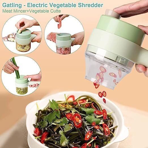 4 IN 1 ELECTRIC VEGETABLE CUTTER