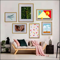 High quality Wooden Picture Frames For Home Decor Colorful Photo Frames