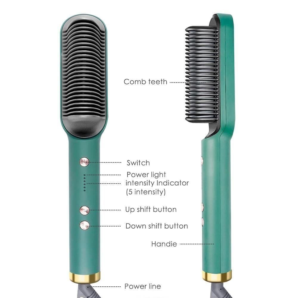 HAIR STRAIGHTNER COMB BRUSH (45W)