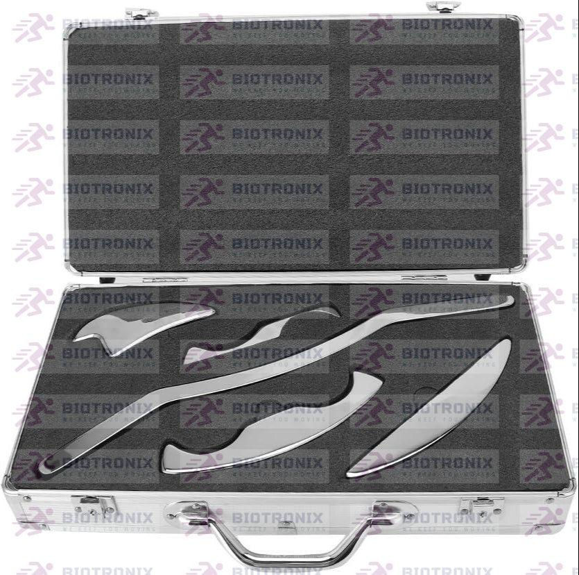 IASTM Stainless Steel Gua Sha Tools 5 Pieces Set for Myofascial Release