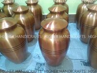 Brass Religious Cremation Urn for Ashes - Cross Engraved Urn for Adult Men & Women Ashes