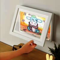 Kids Artwork Picture Frame changeable in Black Wood with Shatter Resistant Glass kid art frame changeable a4 photo frames Certificate frames