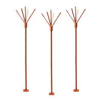 Copper Bonded Conventional Lightning Arrester - 2 Foot Height, Corrosion Resistant Copper Material | Ideal For Industrial Use