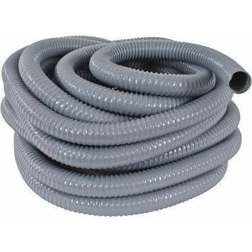 Pvc Steel Wire Reinforced Flexible Pipe - Color: Grey